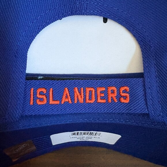 New York Islanders Fanatics Adjustable Hat Royal Blue Orange New - Picture 4 of 8